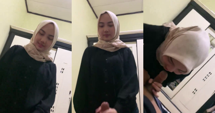 Skandal Viral Jilbab Yayaarasyid Nyepong Kontol